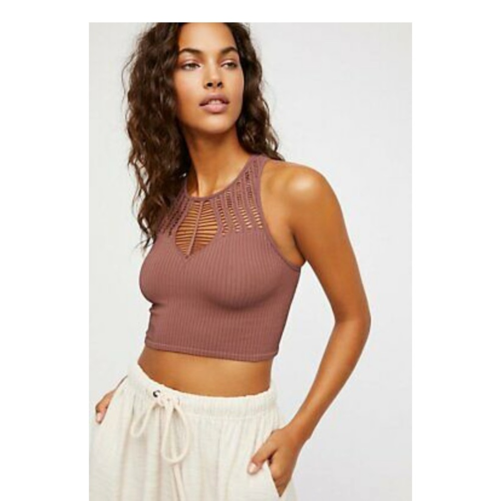 free people crop top/brami